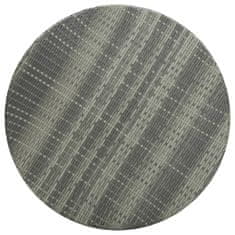 Vidaxl Vrtna miza siva 75,5x106 cm poli ratan