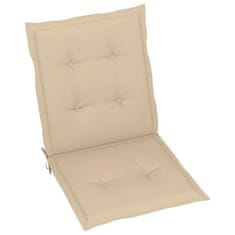 Vidaxl Blazine za vrtne stole 6 kosov bež 100x50x4 cm
