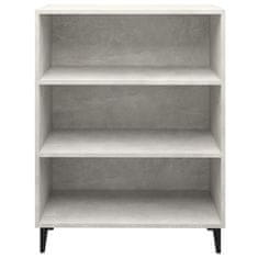 Vidaxl Komoda betonsko siva 69,5x32,5x90 cm konstruiran les