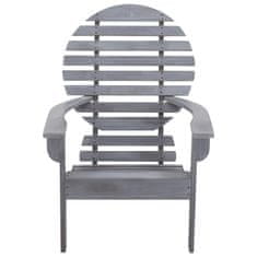 Vidaxl Adirondack stol trden akacijev les siv