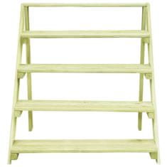 Greatstore Stojalo za rastline 80x80x80 cm impregnirana borovina