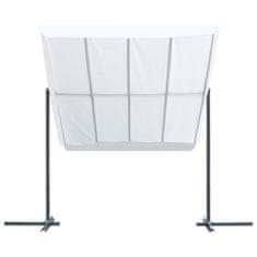 Vidaxl Paviljon z nagibno drsno streho 350x253x196 cm krem