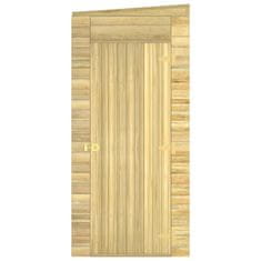 Vidaxl Vrtna skladiščna lopa 105x110x218 cm impregnirana borovina