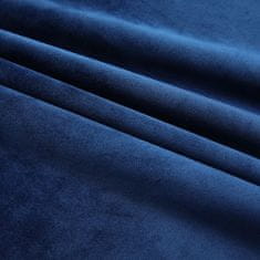 Greatstore Zatemnitvene zavese 2 kosa z obešali žametne modre 140x245 cm