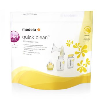 Medela Sterilizacijske vrečke za hitro čiščenje v mikrovalovni pečici 5 kosov