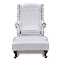 Greatstore Bel fotelj s stolčkom za noge