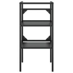 Greatstore Kopalniški regal črn 40x38x83 cm železo