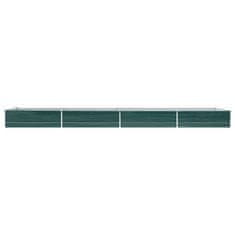 Vidaxl Visoka greda pocinkano jeklo 600x80x45 cm zelena