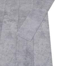 Vidaxl PVC talne plošče 4,46 m2 3 mm samolepilne cementno sive