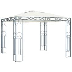 Vidaxl Paviljon z lučkami 300x300 cm krem