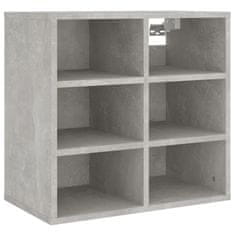 Greatstore Omarice za čevlje 2 kosa betonsko sive 52,5x30x50 cm