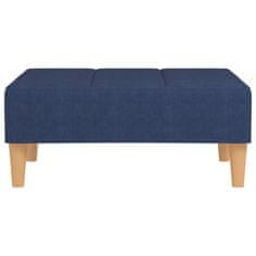 Vidaxl Stolček za noge moder 78x56x32 cm blago