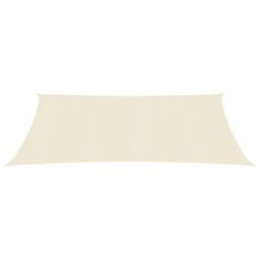 shumee vidaXL Senčno jadro, 160 g/m², kremne barve, 4 x 5 m, HDPE