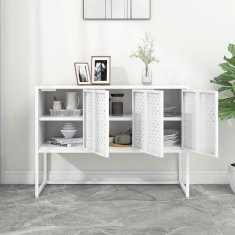 Vidaxl Komoda bela 105x35x75 cm jeklo