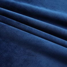 Greatstore Zatemnitvene zavese 2 kosa z obešali žametne modre 140x225 cm
