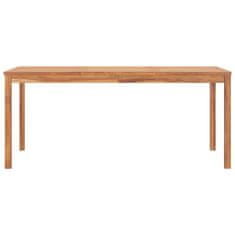 Vidaxl Vrtna jedilna miza 180x90x77 cm trdna tikovina