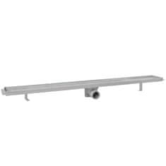 Vidaxl Kanaleta za tuš 2 kosa 1030x140 mm nerjaveče jeklo