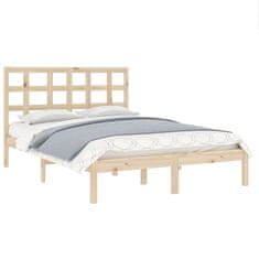 Vidaxl Posteljni okvir iz trdnega lesa 120x190 cm 4FT