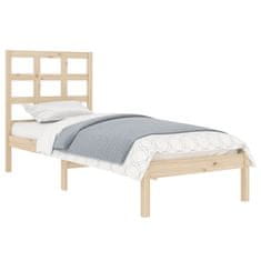 Vidaxl Posteljni okvir iz trdnega lesa 75x190 cm 2FT6