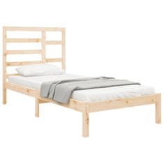 Vidaxl Posteljni okvir iz trdnega lesa 75x190 cm 2FT6
