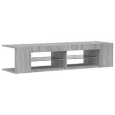 Vidaxl TV omarica z LED lučkami siva sonoma 135x39x30 cm