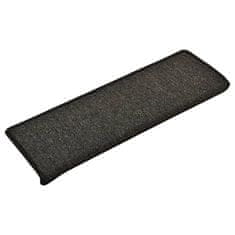 Vidaxl Preproge za stopnice 15 kosov 65x25 cm antracitne