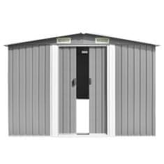 Vidaxl Vrtna lopa 257x298x178 cm kovinska siva