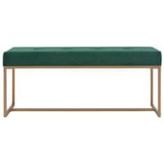 Vidaxl Klop 120 cm zelen žamet