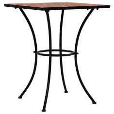 Vidaxl Bistro mizica z mozaikom terakota 60 cm keramika
