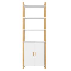Vidaxl Visoka omarica bela 60x40x173 cm inženirski les