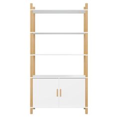 Vidaxl Visoka omarica bela 80x40x153 cm inženirski les