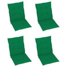 Vidaxl Blazine za vrtne stole 4 kosi zelene 100x50x3 cm oxford tkanina