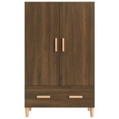 Vidaxl Visoka omarica rjavi hrast 70x31x115 cm konstruiran les