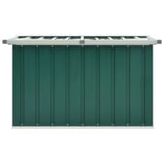 Vidaxl Vrtna škatla za shranjevanje zelena 109x67x65 cm