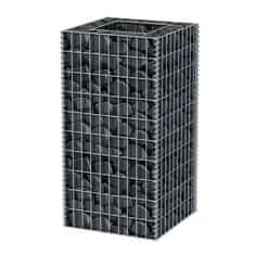Vidaxl Visoka greda gabion jeklo 50x50x100 cm