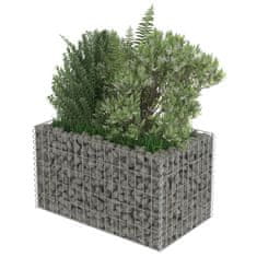 shumee Visoka greda gabion pocinkano jeklo 90x50x50 cm