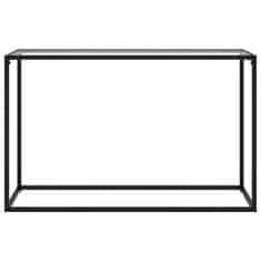 Vidaxl Konzolna mizica prozorna 120x35x75 cm kaljeno steklo