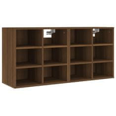 Vidaxl Omarice za čevlje 2 kosa Rjav hrast 52,5x30x50 cm