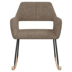 Vidaxl Gugalni stol taupe blago