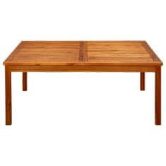 Vidaxl Vrtna klubska mizica 110x110x45 cm trden akacijev les