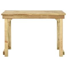 Vidaxl Vrtna miza 110x79x75 cm impregnirana borovina