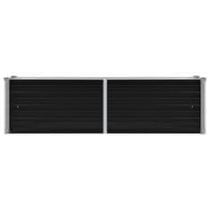 Vidaxl Visoka greda antracitna 160x40x45 cm pocinkano jeklo
