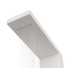 Vidaxl Panel za tuš aluminij bele barve