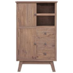 Vidaxl Visoka omarica 60x30x100 cm trdna tikovina