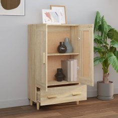 Vidaxl Visoka omarica sonoma hrast 70x31x115 cm inženirski les