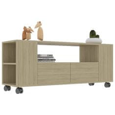 Vidaxl TV omarica sonoma hrast 120x35x43 cm iverna plošča
