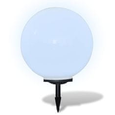 Vidaxl Vrtne solarne LED okrogle lučke 50cm za osvetlitev poti 1kos s konico