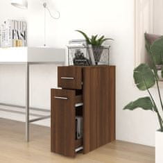 Vidaxl Lekarniška omara rjavi hrast 20x45,5x60 cm konstruiran les