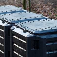 Vidaxl Kompostnik črne barve 1200 L