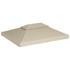 Vidaxl Nadomestna streha za paviljon 310 g / m2 bež 3 x 4 m